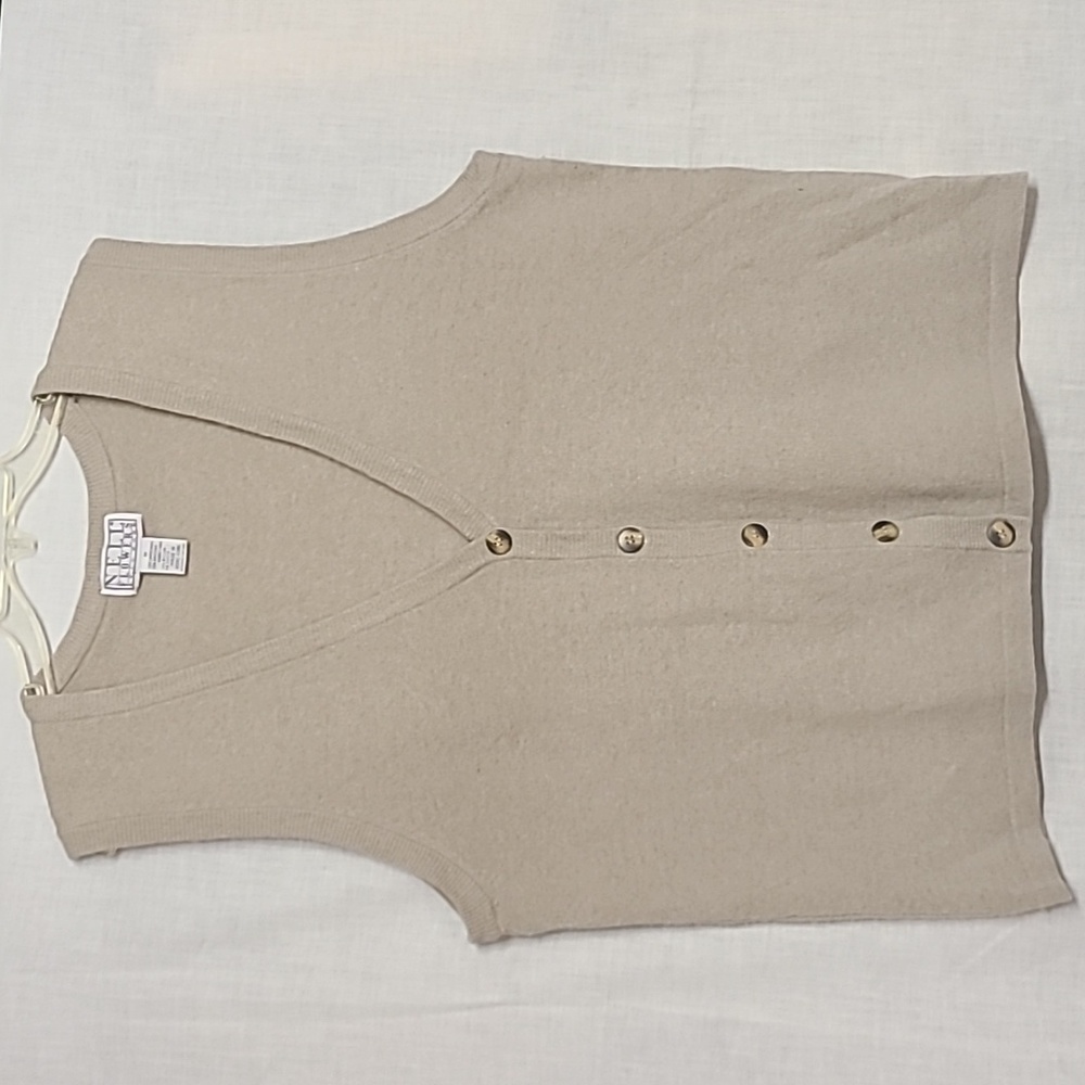 Lambswool Angora Blend Sweater Vest Vintage Nell Flowers JG Hook Sz M